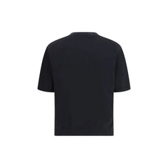 Laneus Black Cotton T-Shirt