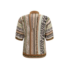 Laneus Multicolor Cotton Pattern Shirt - IT48 | M