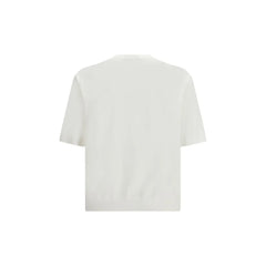 Laneus White Cotton T-Shirt
