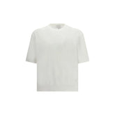 Laneus White Cotton T-Shirt