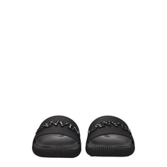 Lanvin Black Cotton Slippers Sandals