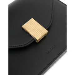 Lanvin Black Leather Handbag - Shoulder Bags