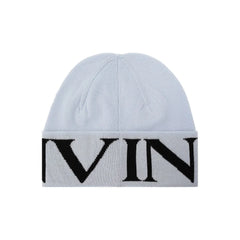 Lanvin Blue Virgin Wool Beanie - UNI