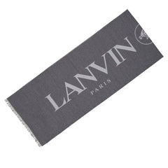 Lanvin Gray Silk Scarf
