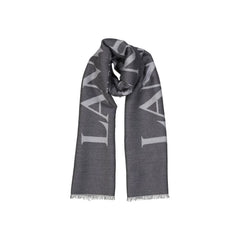 Lanvin Gray Silk Scarf