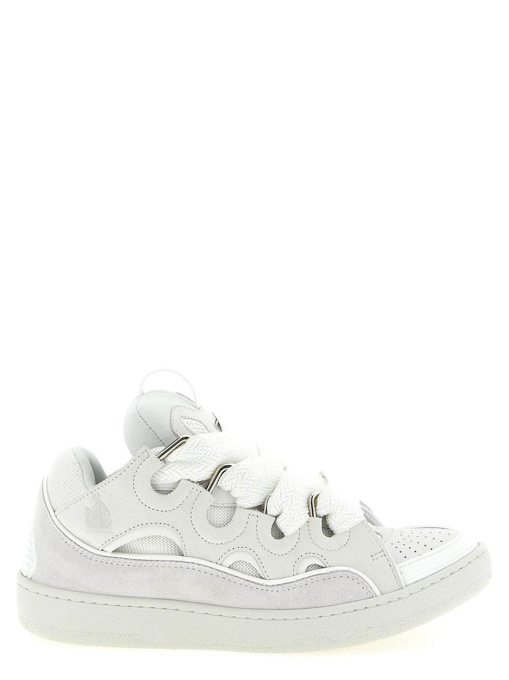 Lanvin נעלי ספורט עבות מעור בגוון שמנת - מידה 40 | מידה 7