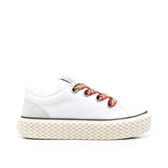 Lanvin White Cotton Low Top Sneakers - EU35/US5