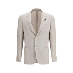 Lardini Beige Silk Blazer