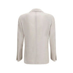Lardini Beige Silk Blazer