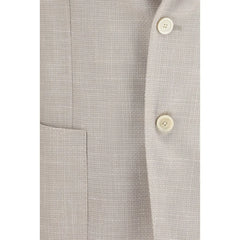 Lardini Beige Silk Blazer