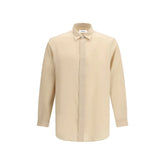 Lardini Beige Tencel Dress Shirt