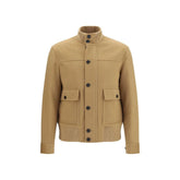 Lardini Beige Wool Oves Aries Full-Length Jacket