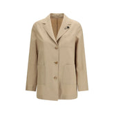 Lardini Beige Wool Oves Aries Full-Length Jacket - IT40 | M