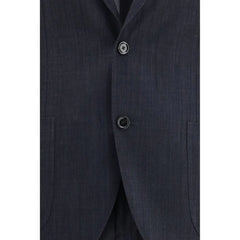 Lardini Blue Cotton Two-Piece Suit