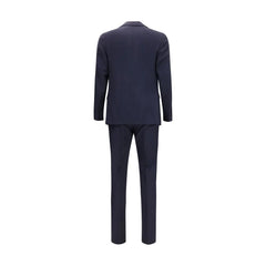 Lardini Blue Fleece Wool Two-Piece Suit - IT46 | S