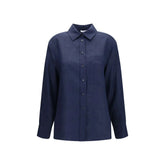 Chemise habillée en lin bleu Lardini - IT40 | M