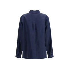 Lardini Modrá lněná košile - IT40 | M