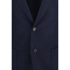 Lardini Blue Wool Oves Aries Jacket