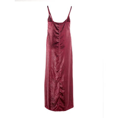Lardini Bordeaux Polyester Cocktail - IT40|S - Dresses