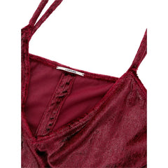 Lardini Bordeaux Polyester Cocktail - IT40|S - Dresses