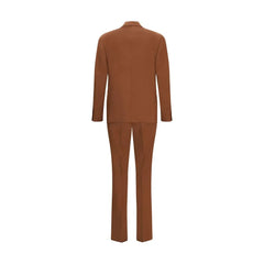 Lardini Brown Cotton Two-Piece Suit