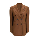 Lardini Brown Linen Blazer