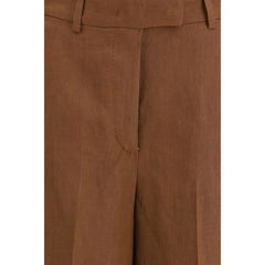 Lardini Brown Viscose Bermuda Shorts