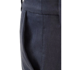 Lardini Chic Blue Linen Trousers - IT40|S - Trousers
