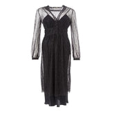 Lardini Elegant Black Nylon Dress - IT40|S - Dresses