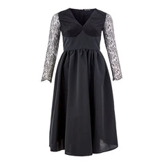 Lardini Elegant Black Polyester Dress - IT40|S - Dresses