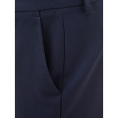 Lardini Elegant Blue Wool Pants for Women - IT40|S - Trousers