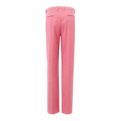 Lardini Elegant Cotton Pink Trousers for Sophisticated Style - IT42|M - Trousers