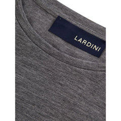 Lardini Elegant Gray Woolen Designer T-Shirt - XXL - T-Shirts