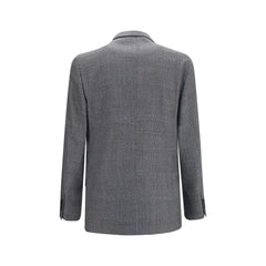 Lardini Gray Wool Oves Aries Blazer