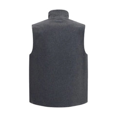 Lardini Gray Wool Oves Aries Sleeveless Jacket