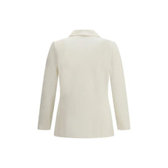 Lardini White Cotton Blazer