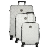 Laura Biagiotti Argento Poliuretano Women’s Travel Trolley Set