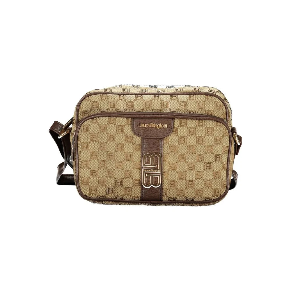 Laura Biagiotti Beige Polyester Women Handbag - Cross Body Bags