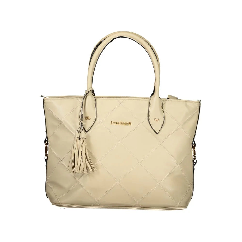 Laura Biagiotti Beige Pvc Handbag - Shopper Bags
