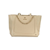 Laura Biagiotti Beige PVC Women Handbag - Shopper Bags