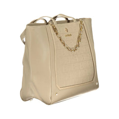 Laura Biagiotti Beige PVC Women Handbag - Shopper Bags