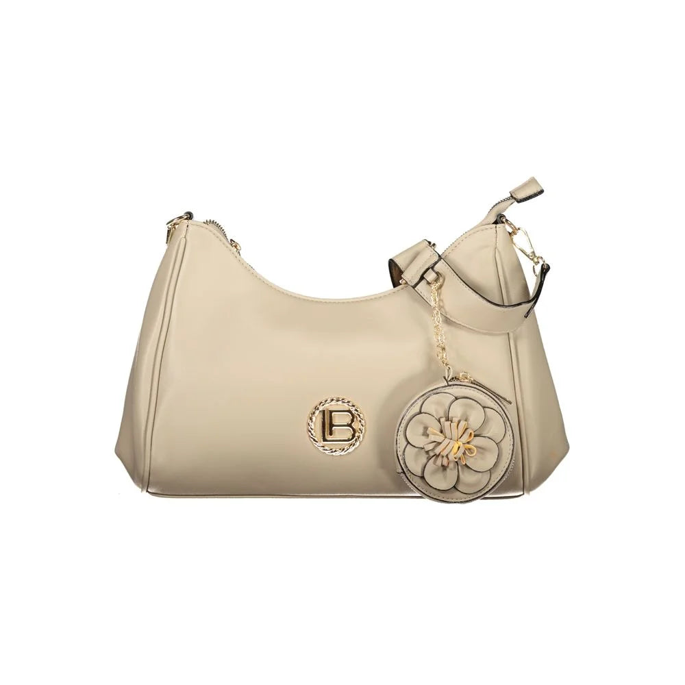 Laura Biagiotti Beige PVC Women Handbag - Shoulder Bags