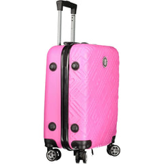 Laura Biagiotti Pink Polyethylene Luggage And Travel - Carry-On Suitcases