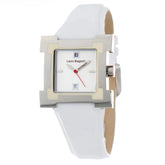 Laura Biagiotti White Leather Dress Watch