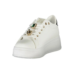 Laura Biagiotti White Synthetic Women Sneaker - EU41/US11 - Sneakers