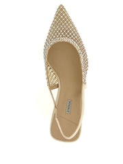 LE SILLA Beige Polyester Mid Heel Pumps