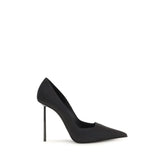 LE SILLA Black Calf Leather Bos Taurus High Heel Pumps