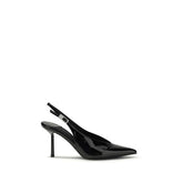 LE SILLA Black Calf Leather Bos Taurus High Heel Pumps