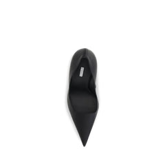 LE SILLA Black Calf Leather Bos Taurus High Heel Pumps