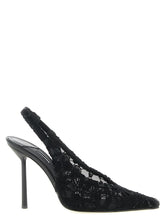 LE SILLA Black Cotton High Heel Pumps